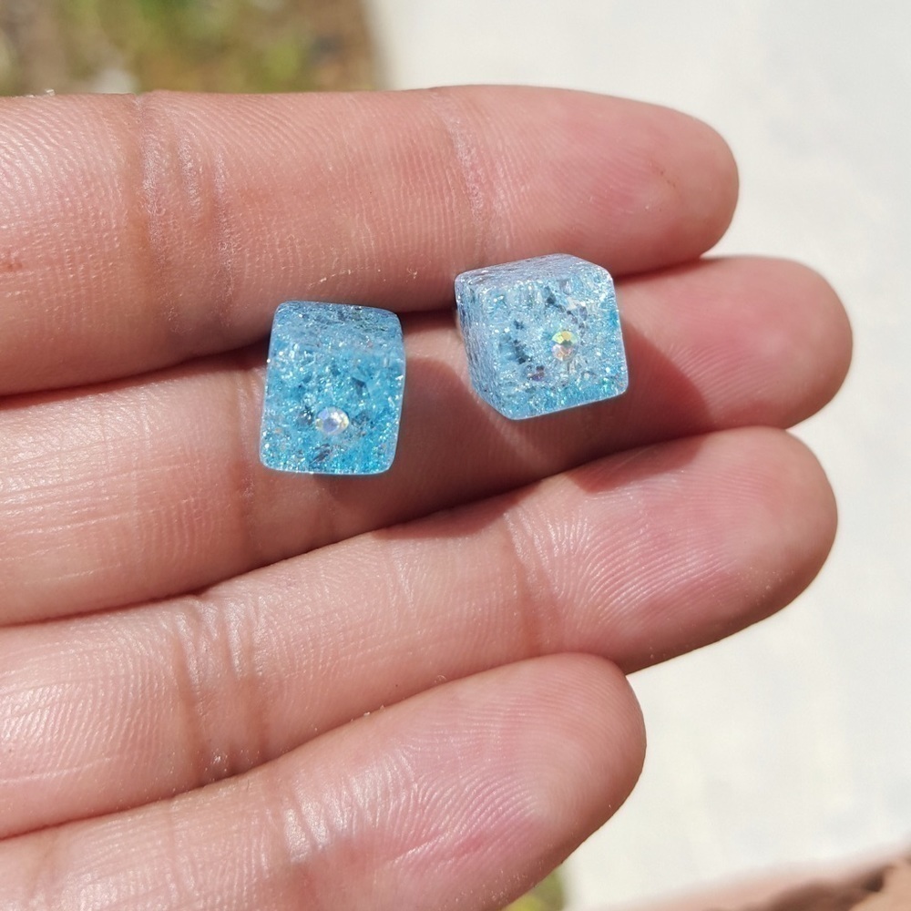 STAINLESS steel earrings - Picture 3 of 7